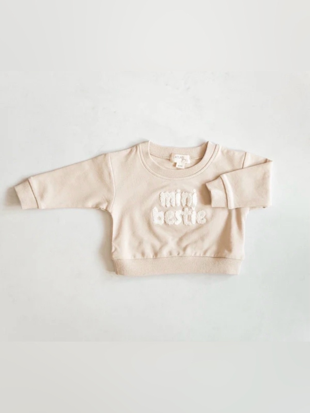 🤍💘2-3T Mini Bestie Kids Sweatshirt - Cream - never worn!🤍💘